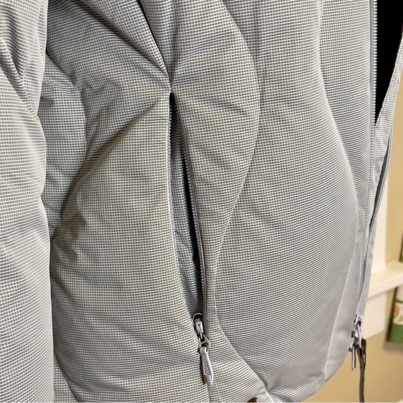 Salomon XS/P Women's Light Brown/grey fur Hooded Puffer Jacket, down - Picture 12 of 15